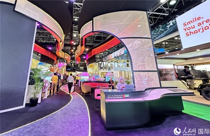 阿聯(lián)酋沙迦展臺。人民網(wǎng)記者管克江攝