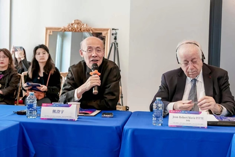 中國(guó)傳媒大學(xué)文化發(fā)展與傳播研究院院長(zhǎng)熊澄宇教授發(fā)言（圖片：中國(guó)傳媒大學(xué)