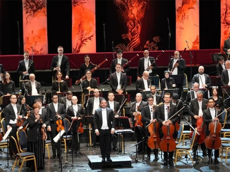 阿爾及爾歌劇院交響樂(lè)團(tuán)演出活動(dòng)現(xiàn)場(chǎng)。蘇州交響樂(lè)團(tuán)供圖