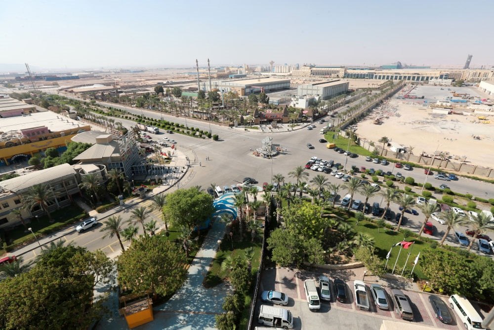 這是2023年8月10日在埃及蘇伊士省拍攝的中埃·泰達蘇伊士經(jīng)貿(mào)合作區(qū)。新華社記者 隋先凱 攝