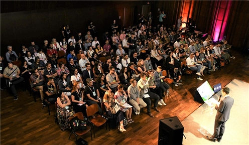 “視聽中國”——文化與商業(yè)機遇推介會暨中國視聽節(jié)目展映會現(xiàn)場。 中廣國際公司供圖