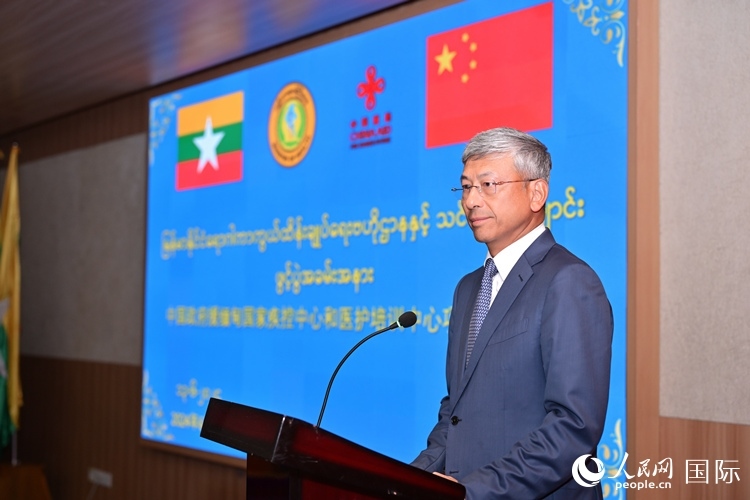 陳海大使發(fā)表致辭。人民網(wǎng)記者 謝佳君攝