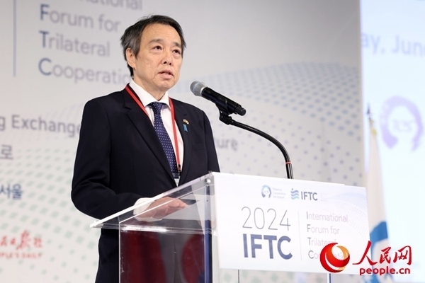 日本駐韓國(guó)大使水島光一致辭。主辦方供圖