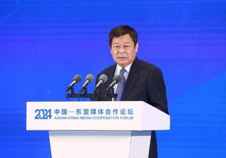 杜占元致辭。中國外文局供圖