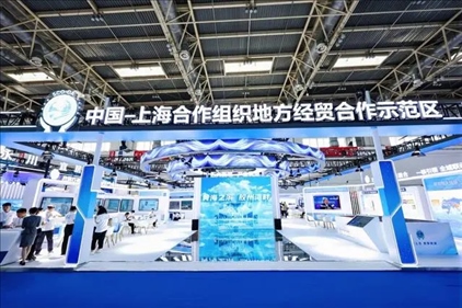 △6月27日，第22屆中國國際城市建設博覽會在北京啟幕，中國—上海合作組織地方經(jīng)貿(mào)合作示范區(qū)以主賓城市身份亮相。