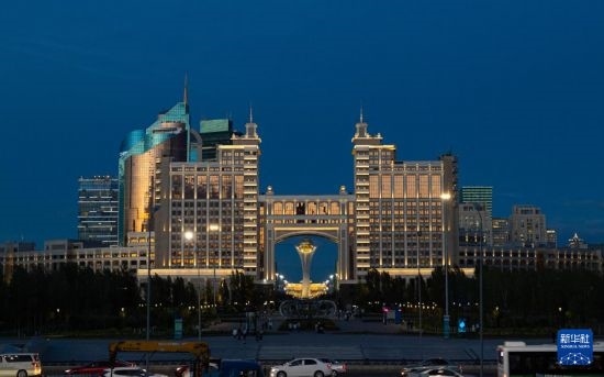 這是7月1日拍攝的哈薩克斯坦首都阿斯塔納街景。新華社記者 白雪騏 攝