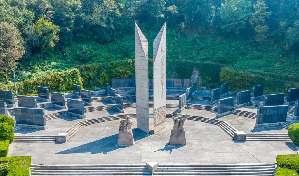 抗日航空英烈紀念碑廣場。（受訪單位供圖）