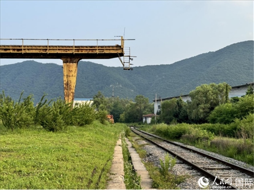 通鋼產(chǎn)品通過鐵路運(yùn)輸出場。人民網(wǎng) 謝瑩攝