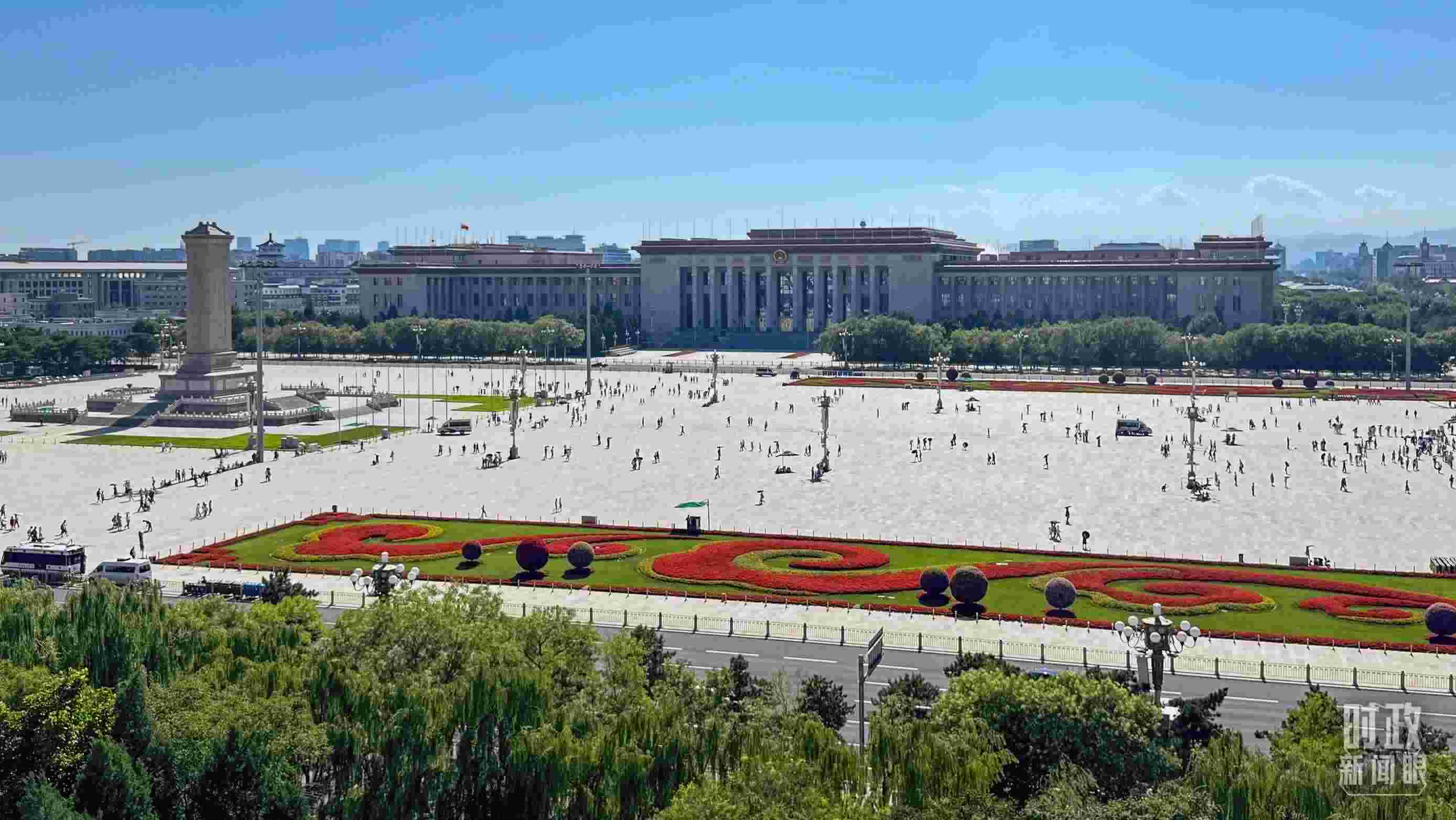 △北京天安門廣場。（總臺央視記者蔣碩拍攝）