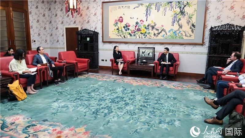 中外媒體吹風(fēng)會現(xiàn)場。 人民網(wǎng) 郭錦標(biāo)攝