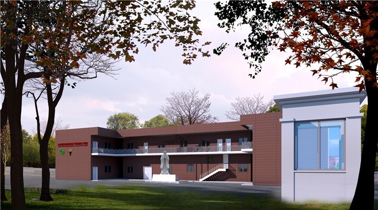 圖3：圖為孔子學(xué)院教學(xué)樓項(xiàng)目效果圖。四川路橋供圖