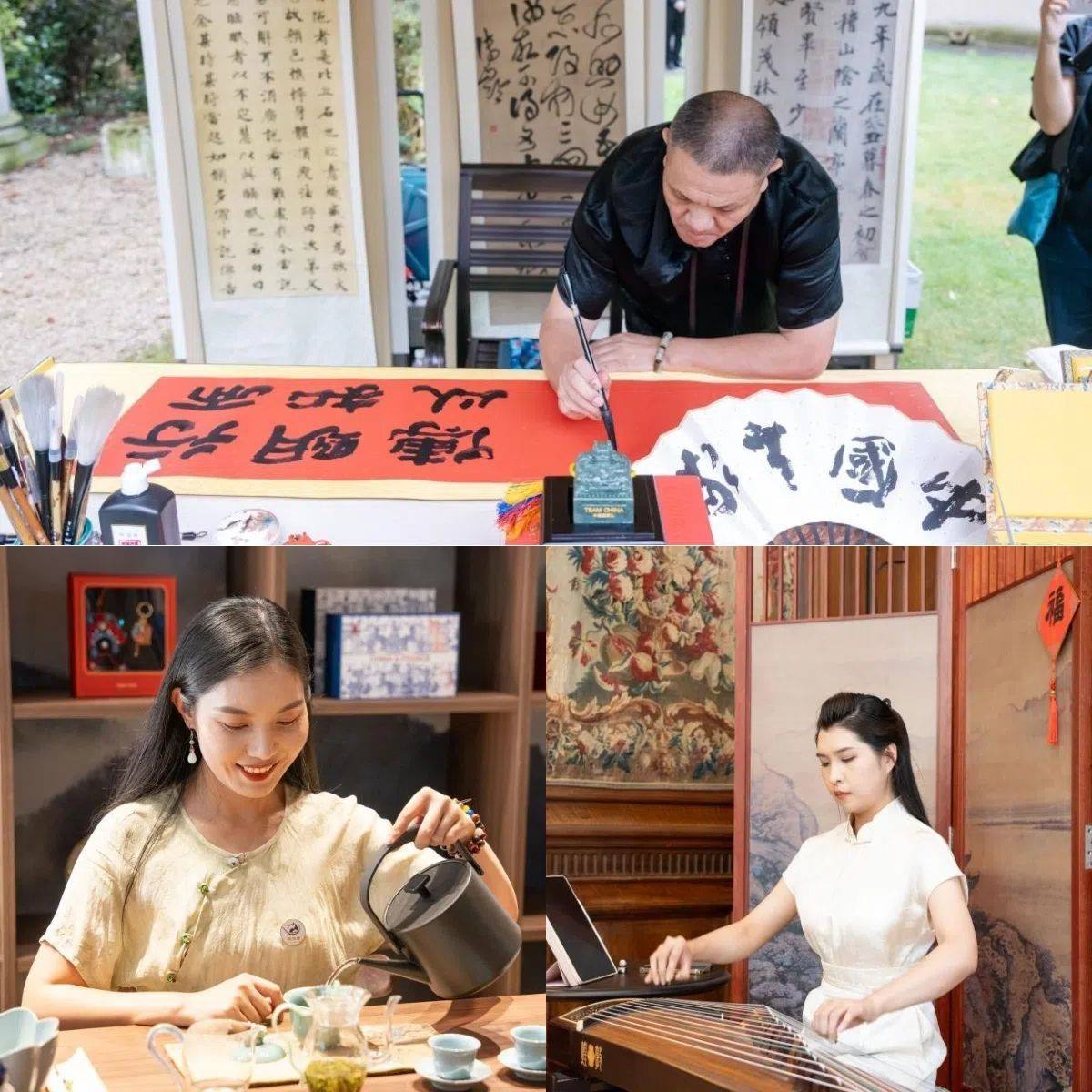 中國非遺與傳統(tǒng)文化展區(qū)引人入勝。 “中國之家”供圖