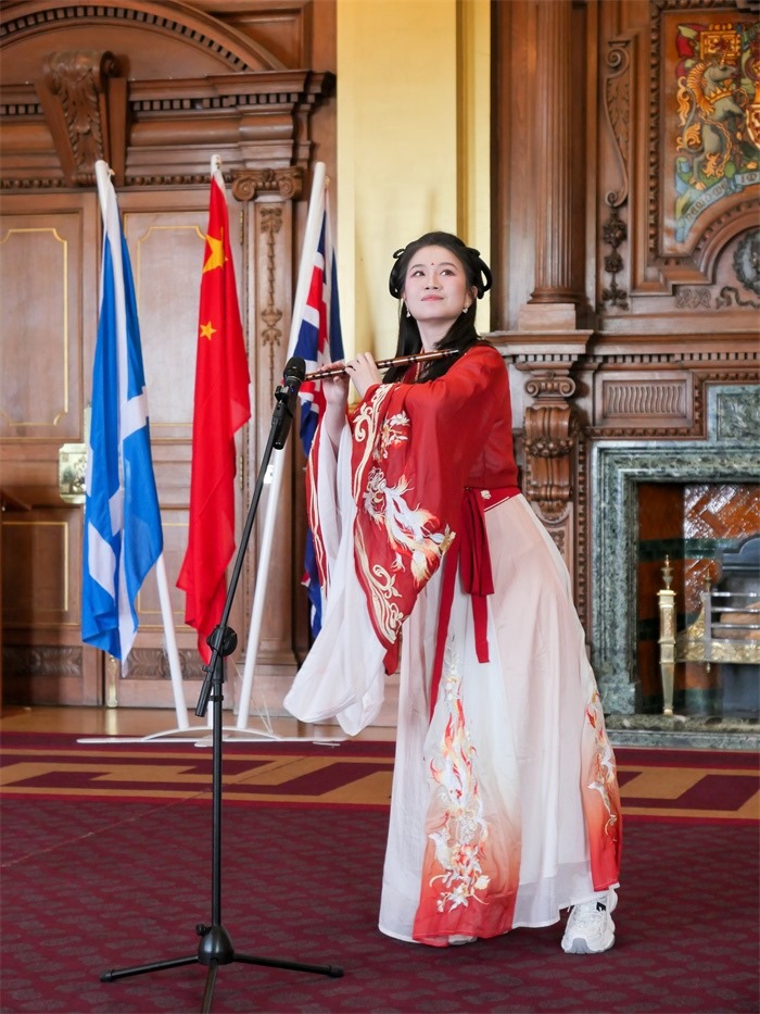 《長城魂》在愛丁堡市政廳演出。主辦方供圖