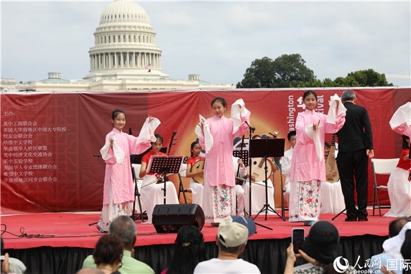 2、在華盛頓中國文化節(jié)活動上，還進行了豐富多樣的中國文化演出。 人民網記者 李志偉攝