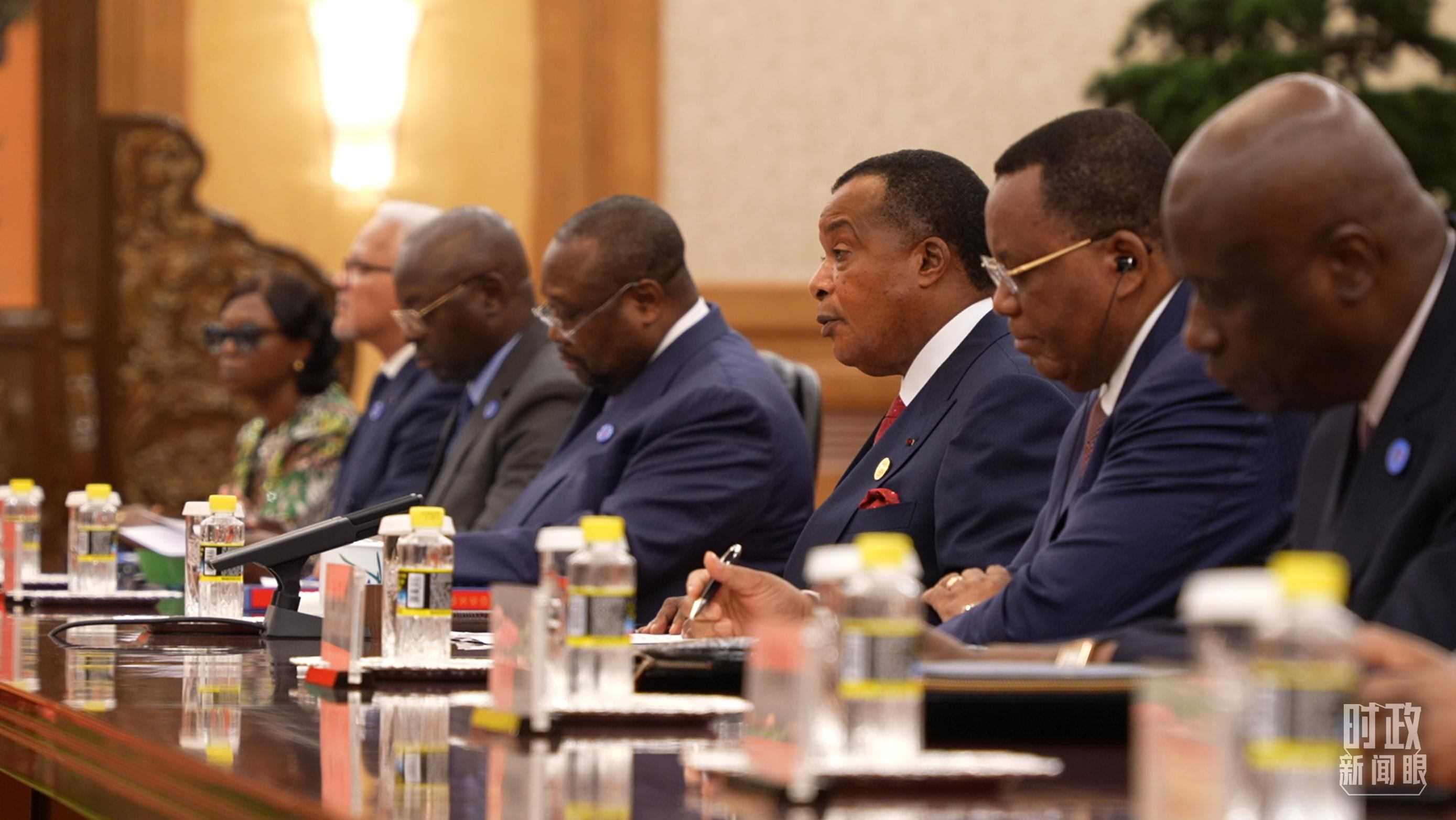 剛果（布）總統(tǒng)薩蘇。（總臺(tái)央視記者蔣碩拍攝）