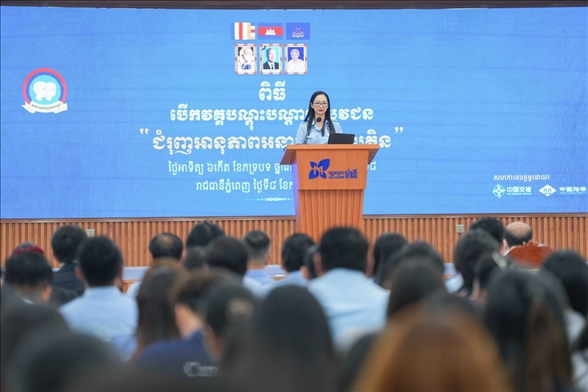 占尼莫在開幕式致辭?；顒又鬓k方供圖