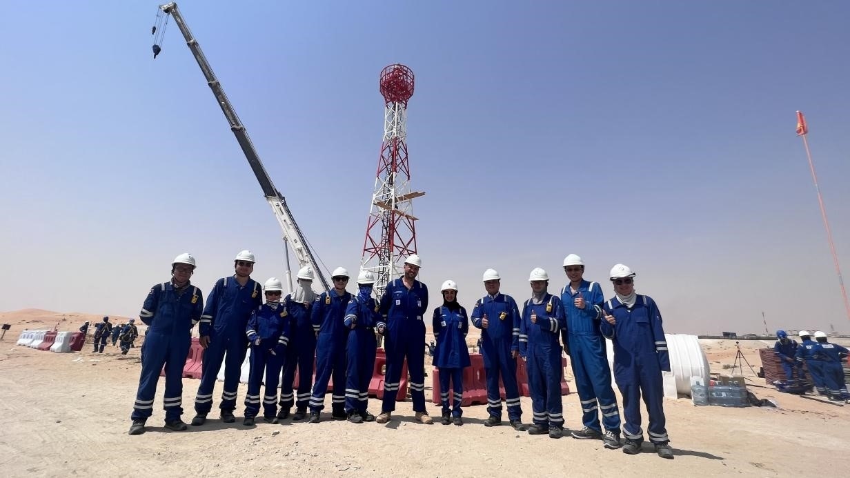 紅外線氣體監(jiān)測及智能預警系統(tǒng)安裝現(xiàn)場，振華石油供圖