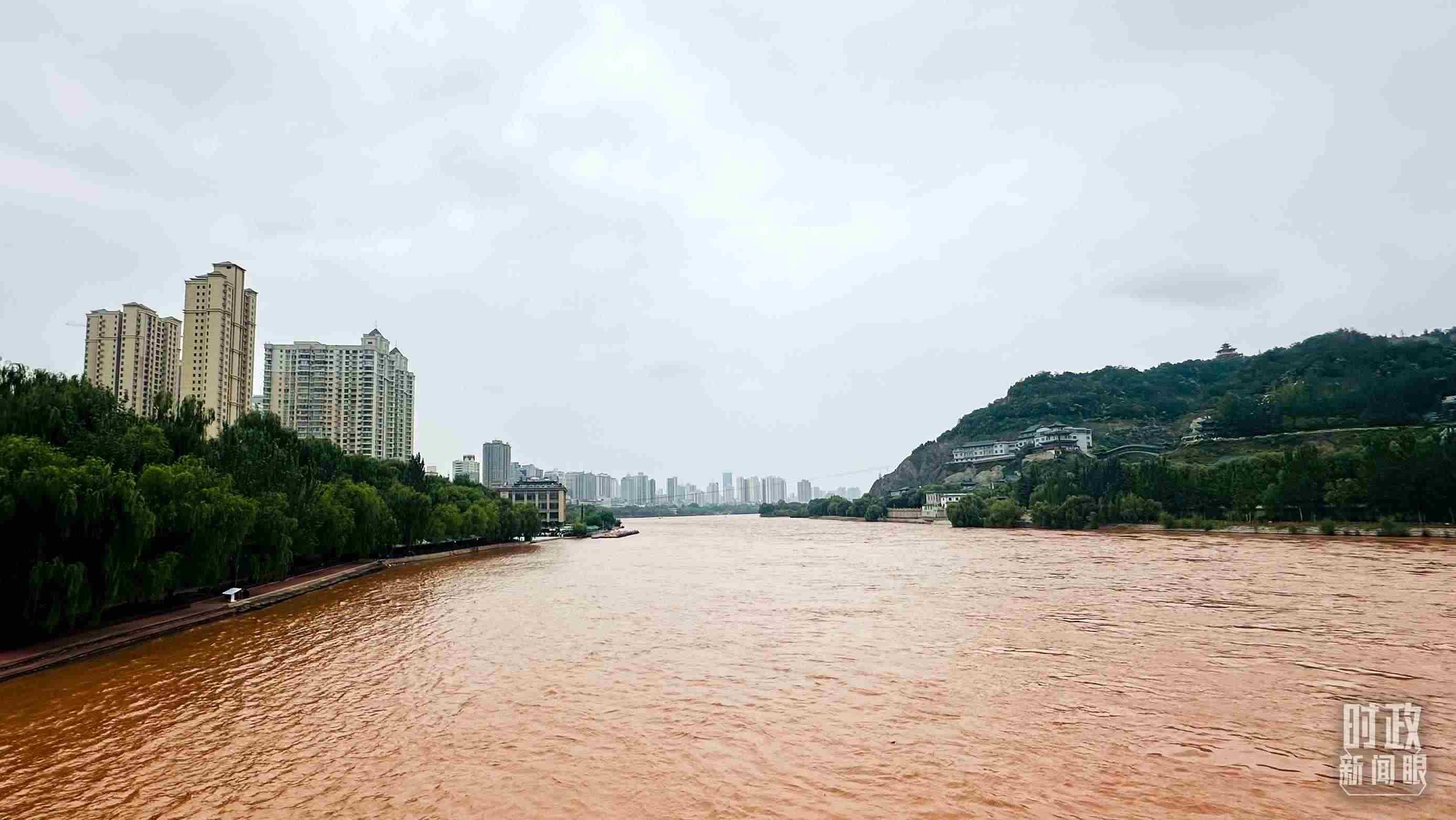 △黃河蘭州段。（總臺央視記者范一鳴拍攝）