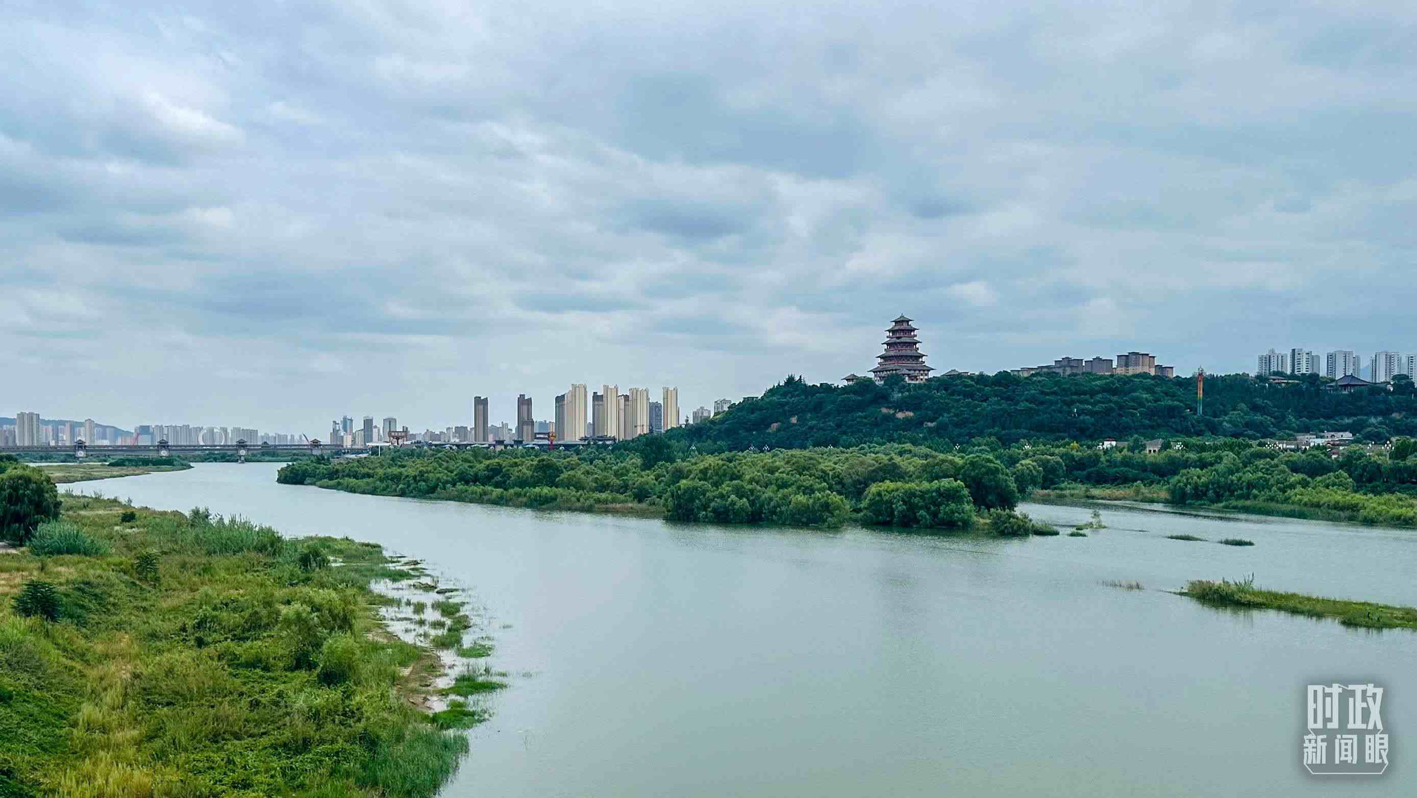 △ 渭河。（總臺央視記者范一鳴拍攝）