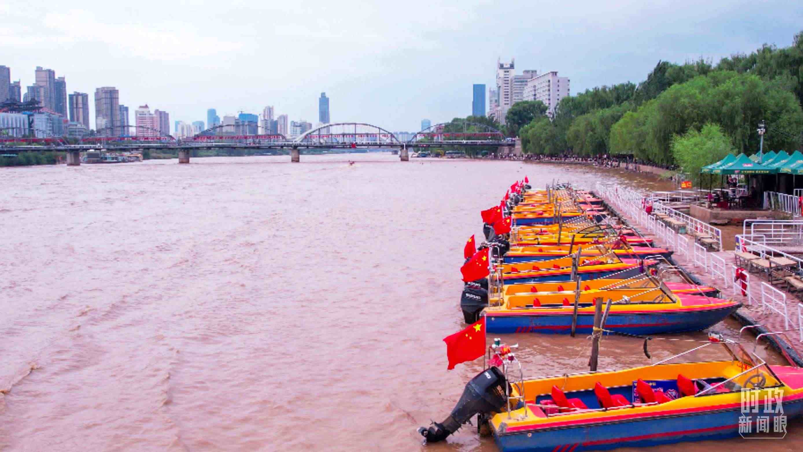 △黃河蘭州段。（總臺記者張吉瑞拍攝）