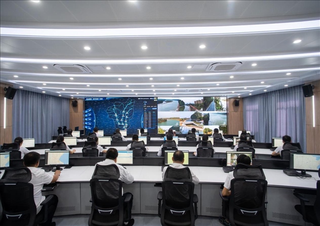 位山灌區(qū)智慧調(diào)度中心 。受訪者供圖