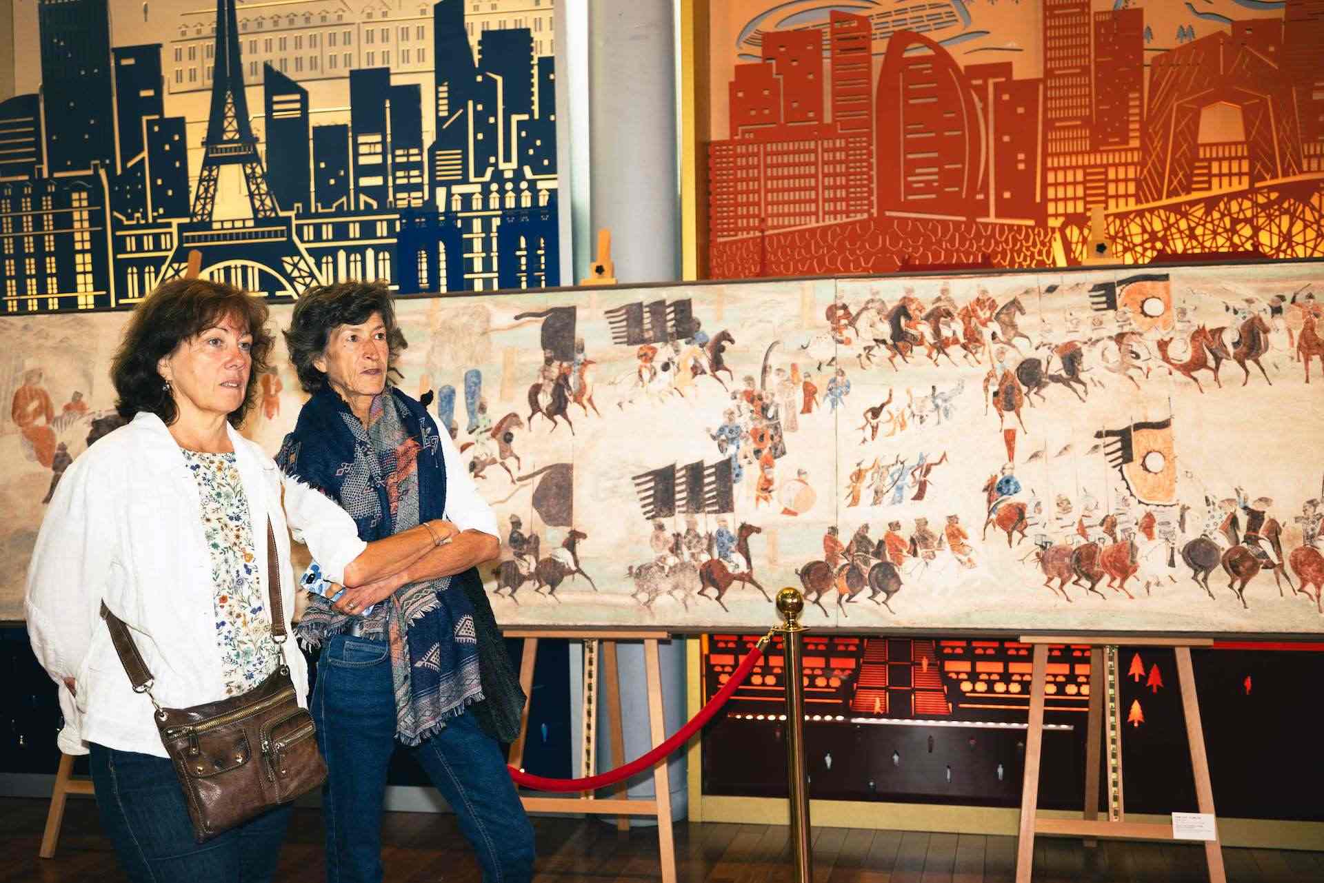 “絲路丹青——絲綢之路沿線壁畫傳摹展”在巴黎中國文化中心隆重開幕。中國藝術(shù)研究院供圖