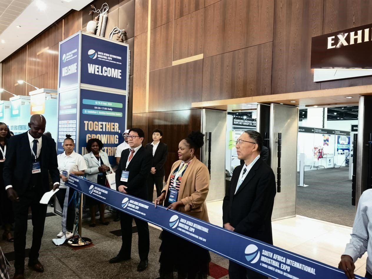 19日，第三屆南非國(guó)際工業(yè)展暨中國(guó)（南非）國(guó)際貿(mào)易展覽會(huì)在約翰內(nèi)斯堡桑頓會(huì)議中心盛大開幕。主辦方供圖