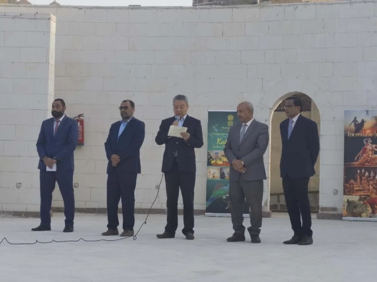 開羅中國文化中心副主任邵彬致辭。開羅中國文化中心供圖