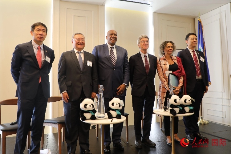 萊索托國王萊齊耶三世、中國常駐聯(lián)合國代表傅聰?shù)燃钨e出席活動。人民網記者 李志偉攝