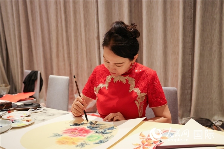 中國傳統(tǒng)文化展示。人民網(wǎng)記者任皓宇攝