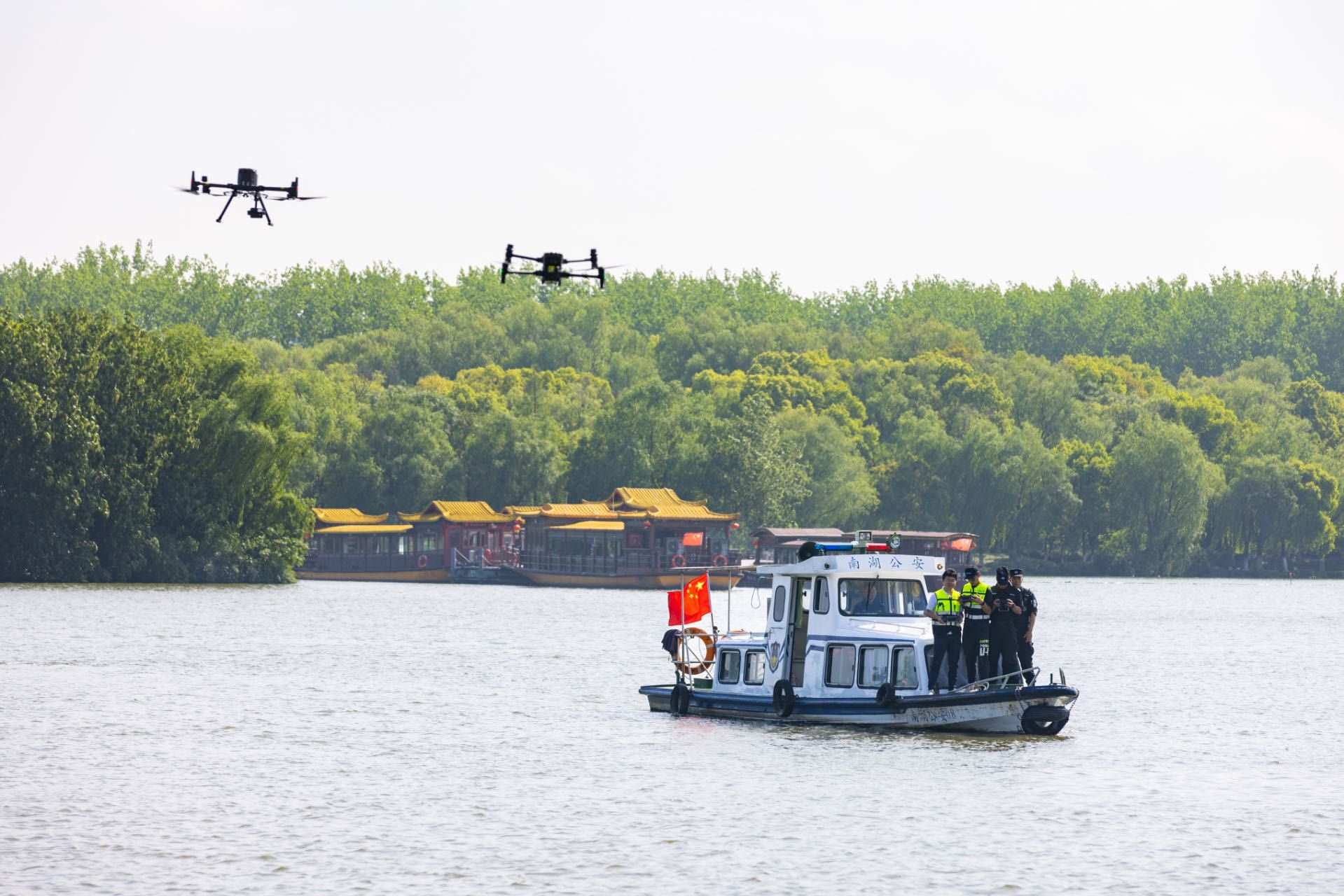 無(wú)人機(jī)義警隊(duì)。公安部供圖
