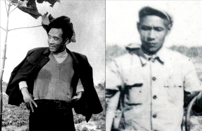 拼版照片：左圖為焦裕祿資料照片；右圖為谷文昌資料照片。