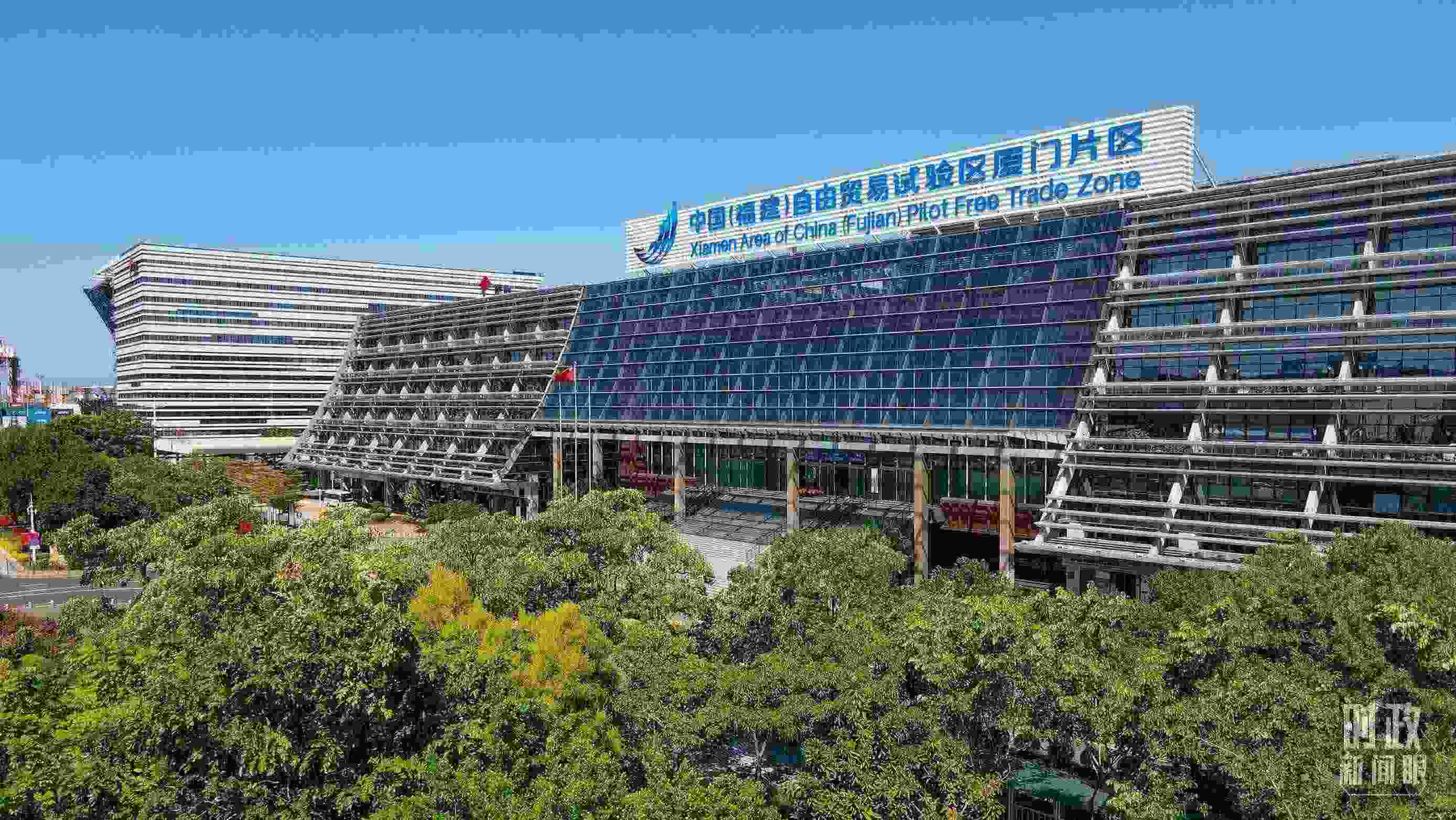 △中國（福建）自由貿(mào)易試驗區(qū)廈門片區(qū)。（總臺記者鄭皓拍攝）