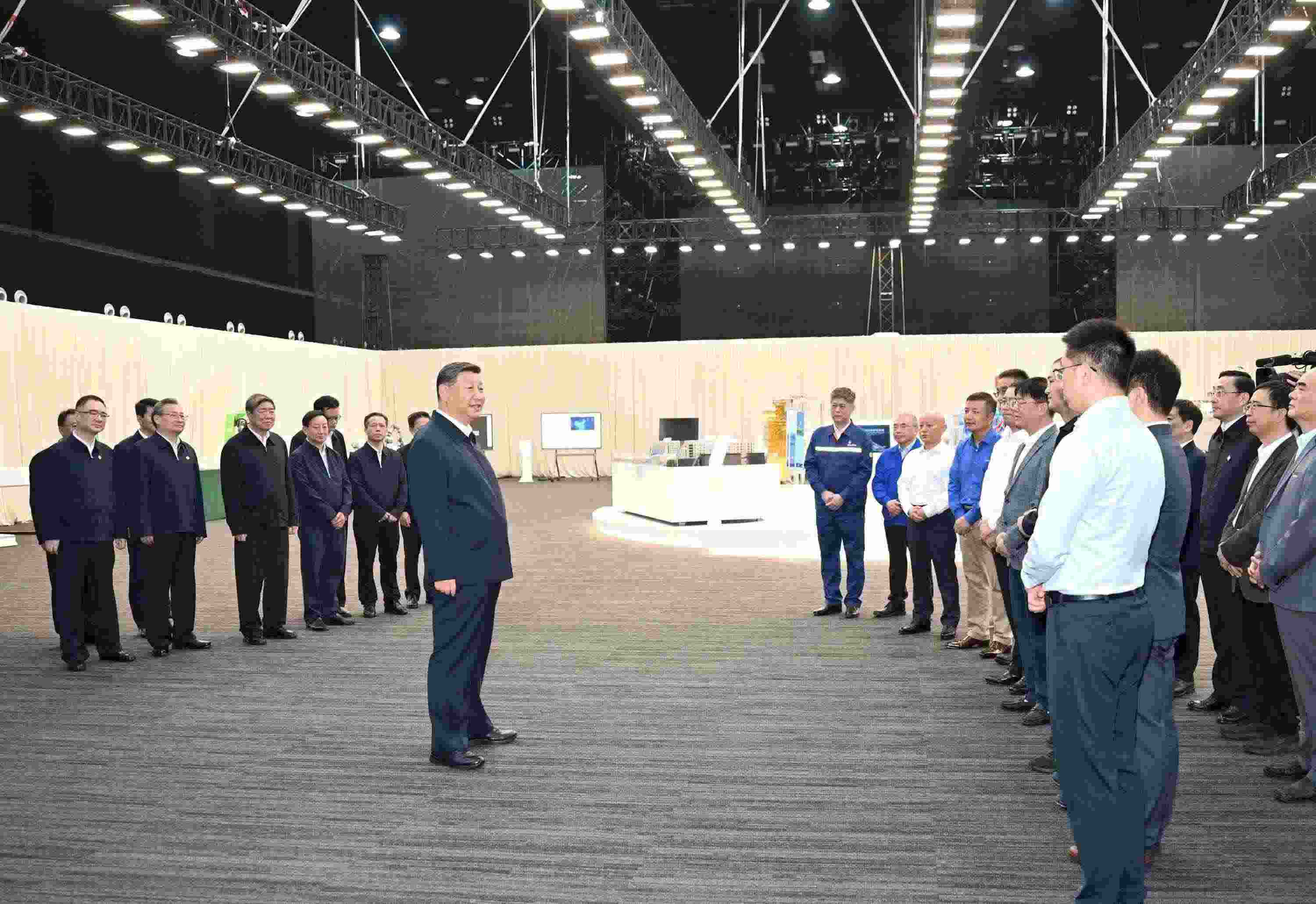 △2024年10月17日，習(xí)近平總書記在安徽省合肥濱湖科學(xué)城考察。