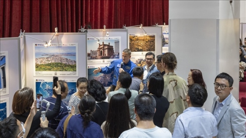 5月29日，“宇宙·金磚國家”圖片巡回展在北京舉辦，活動現(xiàn)場吸引了眾多中國觀眾。北京俄羅斯文化中心供圖