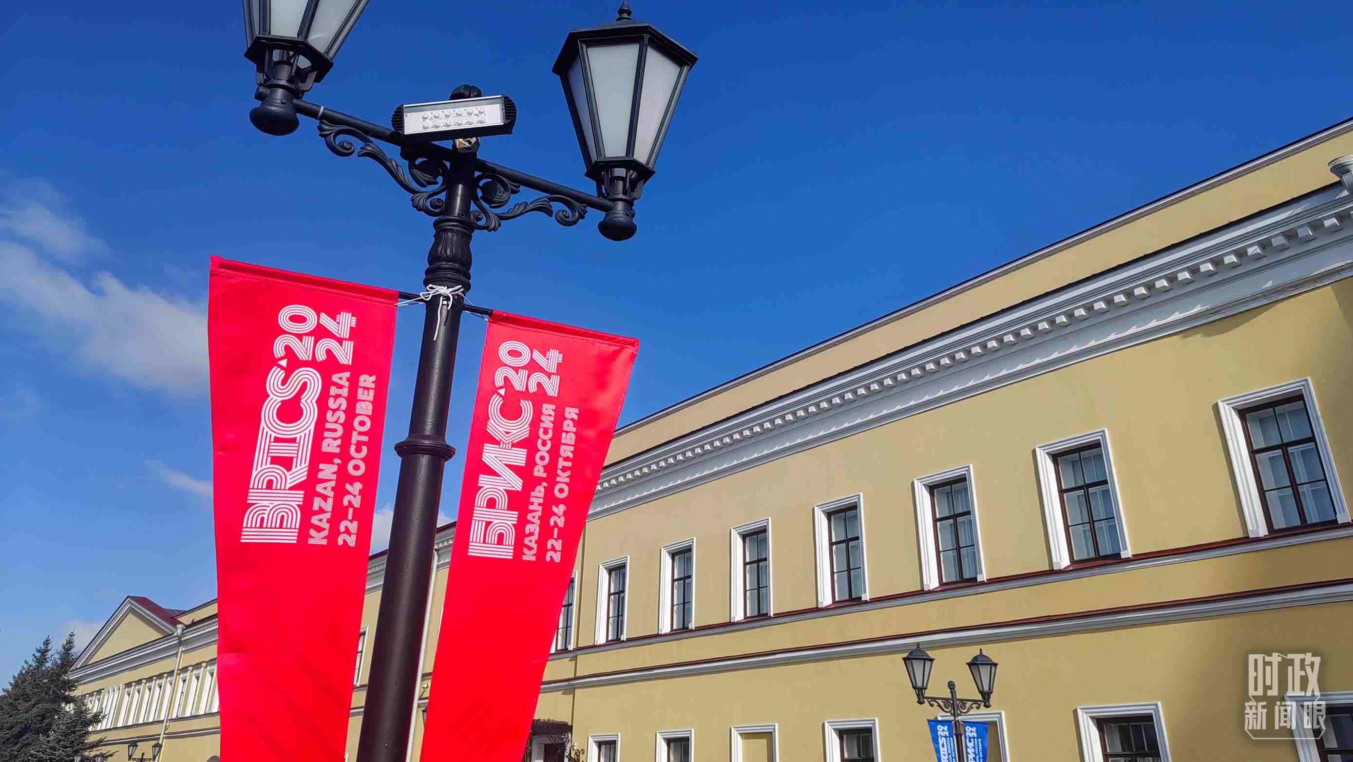 △ 喀山街頭。（總臺(tái)央視記者王萌萌拍攝）