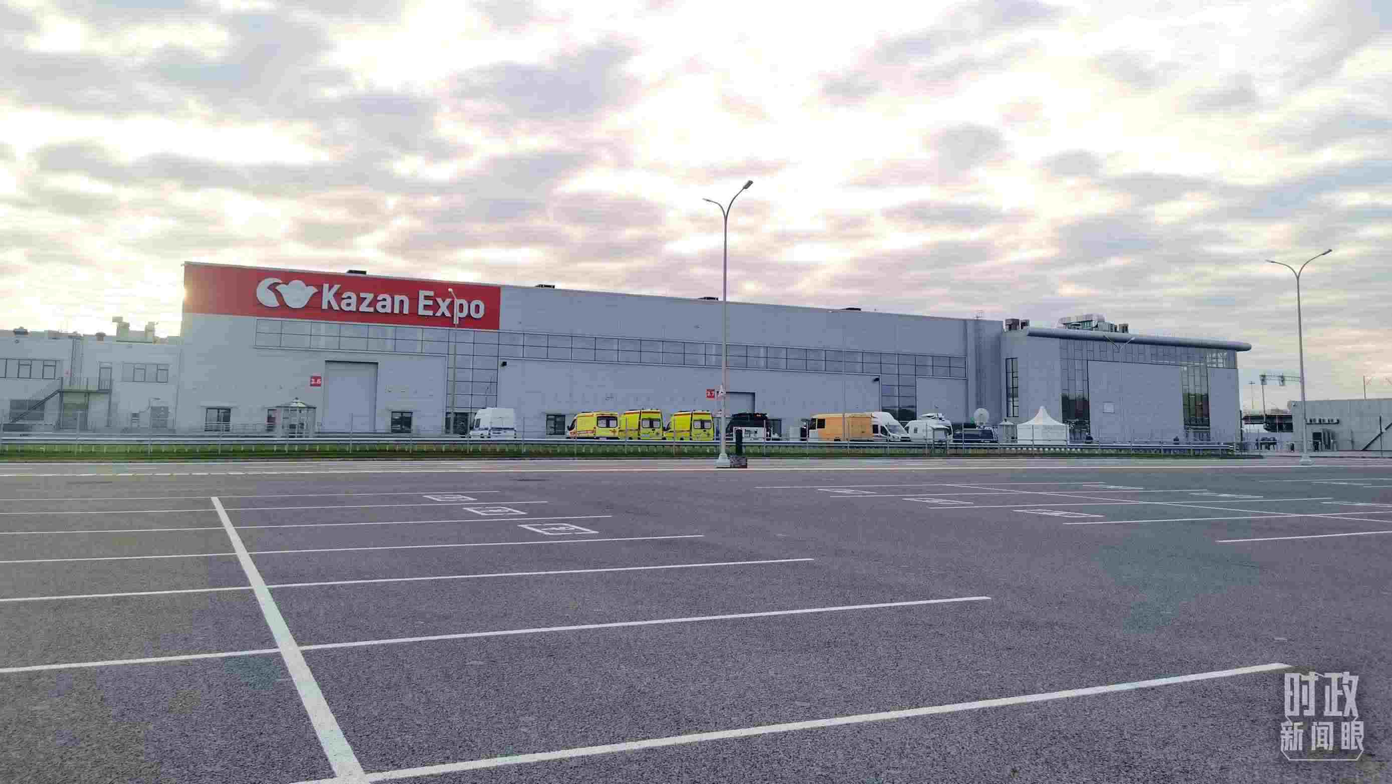 △ 喀山會(huì)展中心。（總臺(tái)央視記者曹亞星拍攝）
