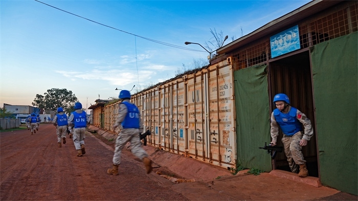 支援加強警戒點位。孫亞斌攝