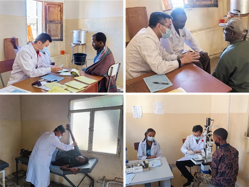 中國第17批援厄立特里亞醫(yī)療隊在科倫醫(yī)院開展巡診活動。中國第17批援厄立特里亞醫(yī)療隊供圖