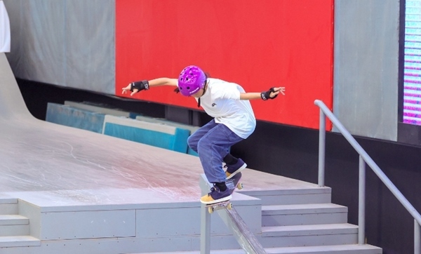 崔宸曦在比賽中。賽事組委會(huì)供圖