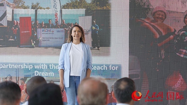 奇瑞南非公司全國市場經(jīng)理維倫·彼得森發(fā)言。人民網(wǎng) 張茜攝