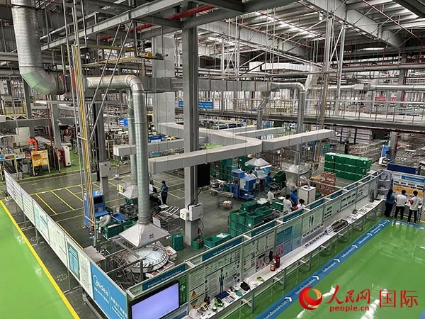 中企美的泰國工廠。人民網(wǎng)記者 簡承淵攝