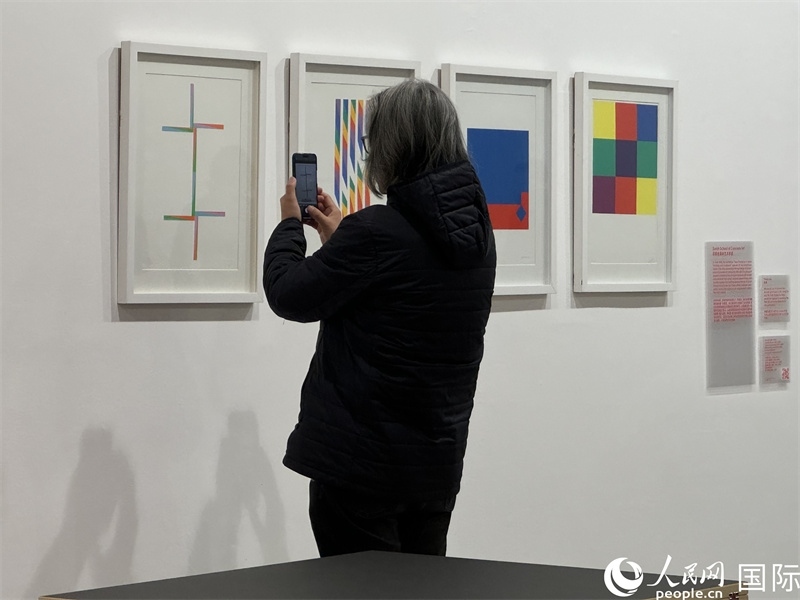 11月8日，觀眾在“瑞士經(jīng)典設(shè)計(jì)展”作品前駐足欣賞。人民網(wǎng) 謝瑩攝 