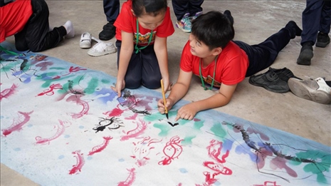 水墨畫教學(xué)。主辦方供圖