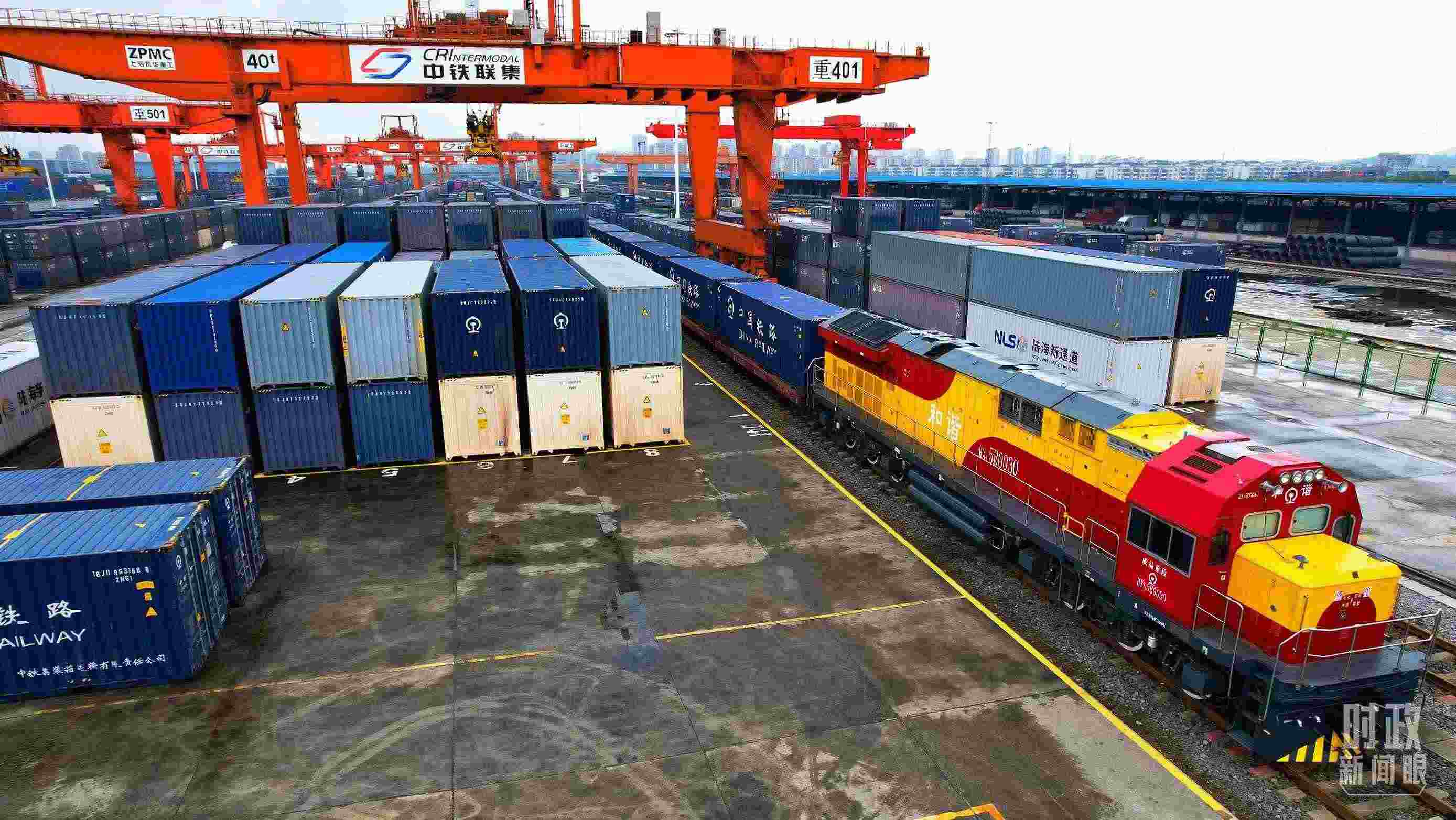 △重慶國(guó)際物流樞紐園區(qū)。（總臺(tái)記者劉雨拍攝）