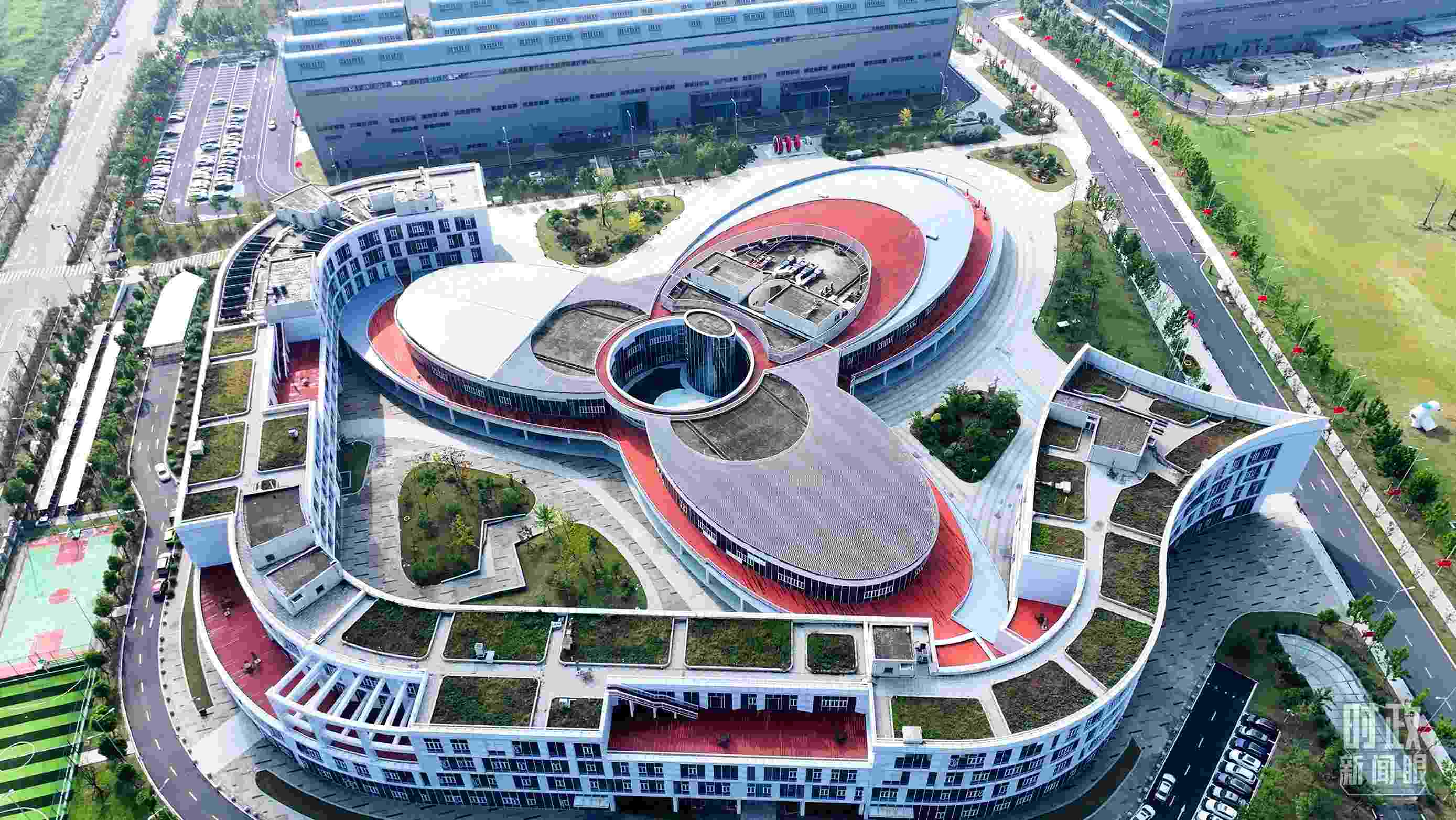 △位于合肥未來大科學(xué)城的聚變堆主機關(guān)鍵系統(tǒng)綜合研究設(shè)施園區(qū)。（總臺記者陳志猛拍攝）