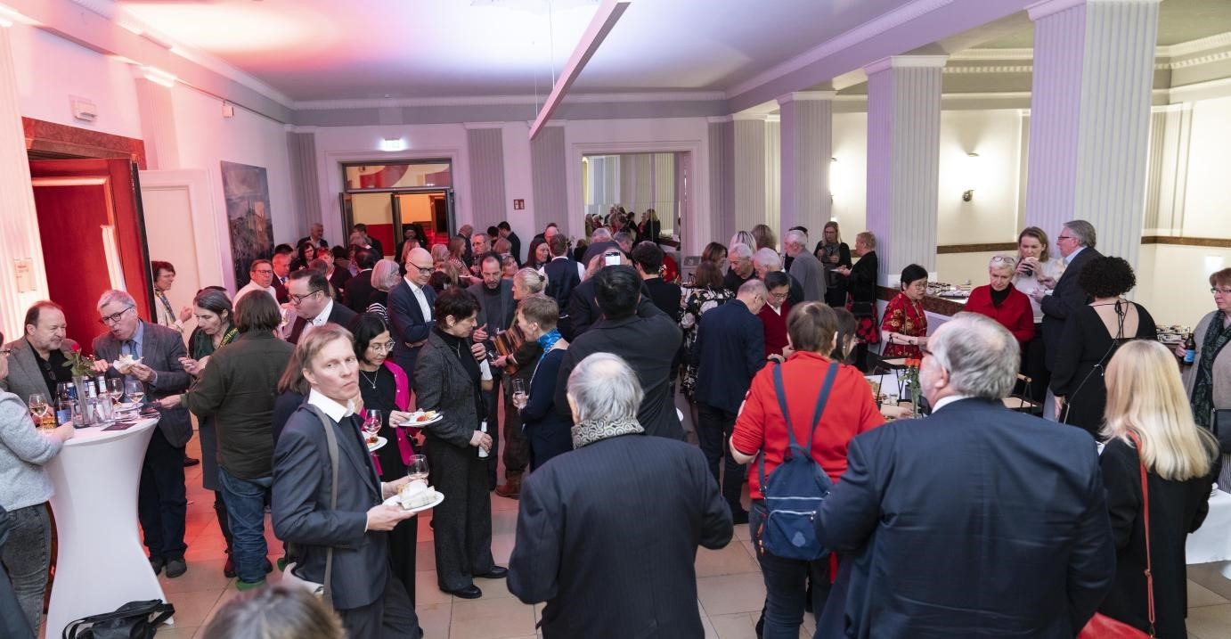 圖為新春酒會現(xiàn)場。紐倫堡-埃爾蘭根孔子學院供圖