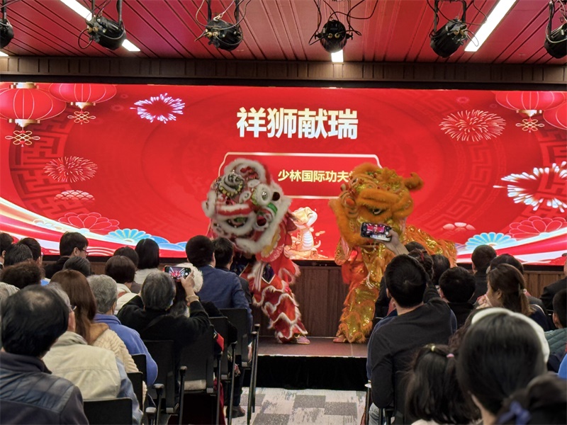 活動現場舞獅表演。主辦方供圖