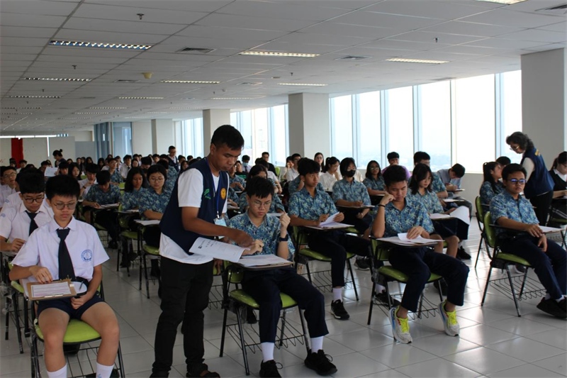 考試現(xiàn)場。印尼雅加達(dá)華文教育協(xié)調(diào)機(jī)構(gòu)供圖