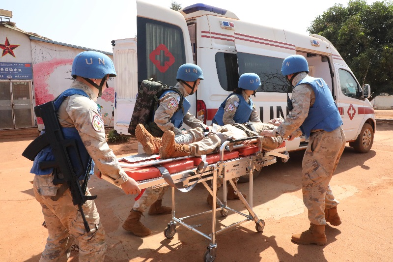 演練現(xiàn)場。張曉昆攝。